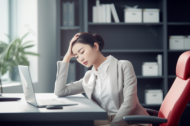 亚健康白领商务女性职业病,高清,摄影图,摄影图片,图片大全,摄影图免费下载